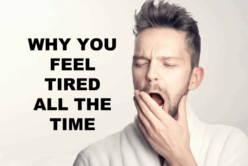 This image is used as a featured image for a post on being tired